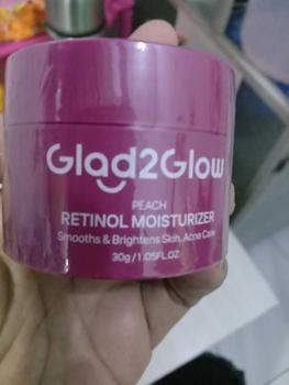 Product Review of GLAD2GLOW Peach Retinol Moisturizer 30 gram dengan Retinol & HPR untuk Memudarkan Garis Halus dan Kerutan from I**a y**a 0