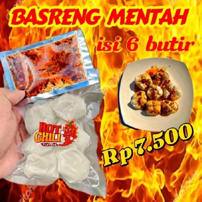 Basreng Mentah Isi 6 Plus Chili Oil Viral Food Frozen Makanan Instan Baso Pentol 4