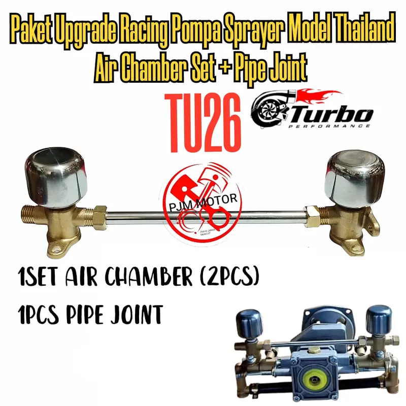 PAKET UPGRADE RACING POMPA SPRAYER MODEL THAILAND AIR CHAMBER PLUS PIPE JOIN tabung angin lengkap pipa stainles steel mesin pomp hama TNK 777 767 900 TU26 3WZ4 0
