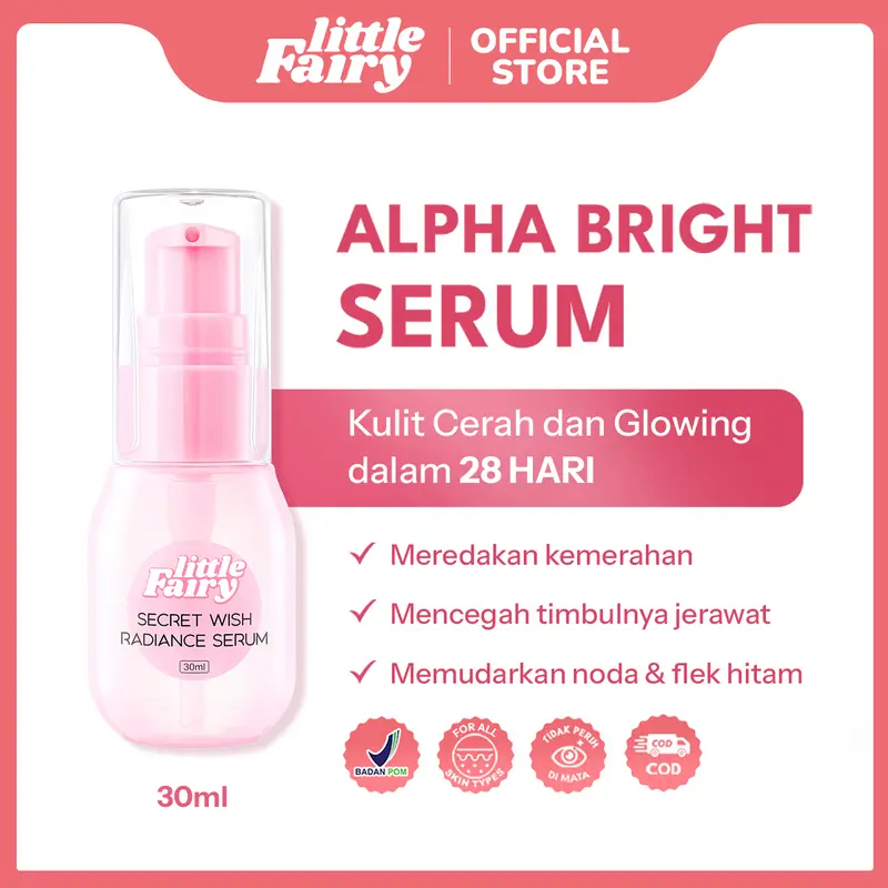 LITTLE FAIRY Secret Wish Radiance Serum Niacinamide Brightening hitam Essence  30mI 0