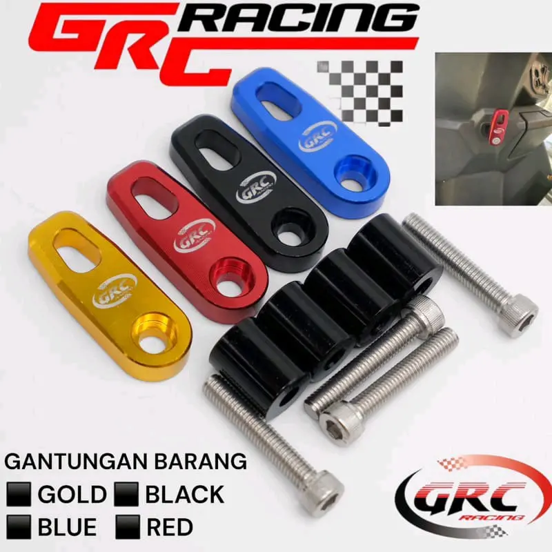 Gantungan Barang Full CNC Model GRC Racing Premium untuk Semua Motor - Motorcycle