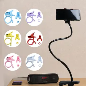 Dudukan Ponsel Di Tempat Tidur, Fleksibel Lengan Panjang Klip