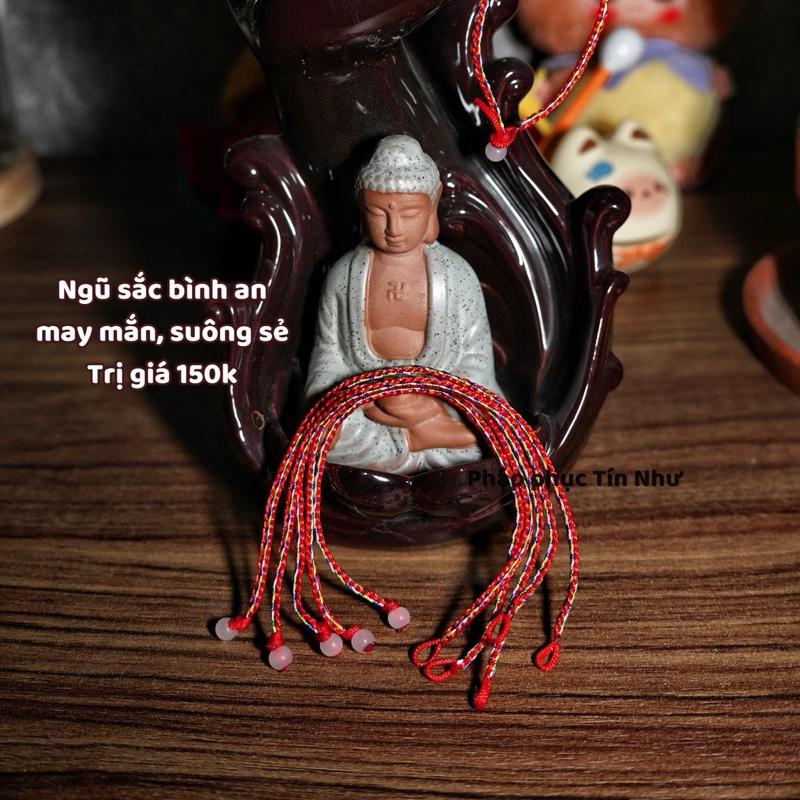   Deal 9k  Vòng tay ngũ sắc chỉ đỏ bình an may mắn suông sẻ thuận lợi - ĐỌC KĨ MÔ TẢ  Pháp phục Tín Như  