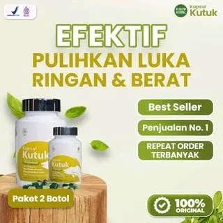 Kapsul Kutuk Premium 100% Original Ekstrak Ikan Gabus Untuk Penyembuhan Luka Pasca Operasi Dan Kebutuhan Albumin 1