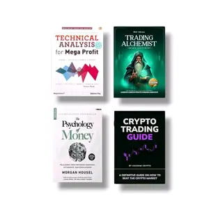 Paket 4 Buku Trading Alchemist - The Psychology Of Money - Crypto Trading Guide - Technical Analysis For Mega Profit ( Isi 4 Buku )
