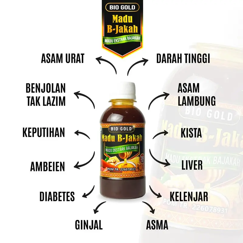 Madu Bajakah Bio Gold B-Jakah Madu Bajakah Asli Ampuh Atasi Benjolan BPOM 3