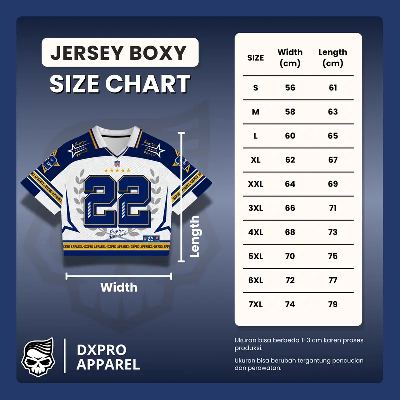 Jersey  Oversize Boxy DXPRO 22 Navy Edition Unisex VT 6