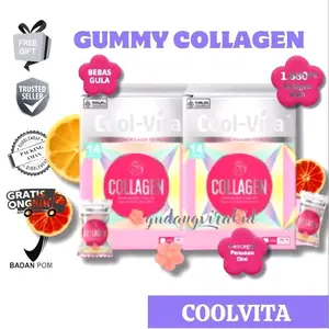 COOLVITA COLLAGEN GUMMY RADA JERUK BALI DAN LEMON | GUMMY SEHAT PENUH MANFAAT | SUPLEMEN RAMBUT, KUKU, KULIT [BESTSELLING]