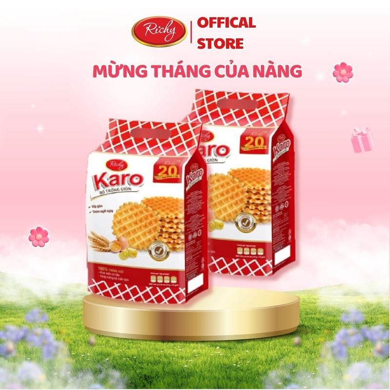 Richy Bánh Karo Bơ Trứng Giòn Gói 150gr Snack Ăn Vặt Chất Lượng Cao Từ 100% Bơ Và Trứng Tươi Thơm Ngon Bổ Dưỡng Tốt Cho Sức Khỏe