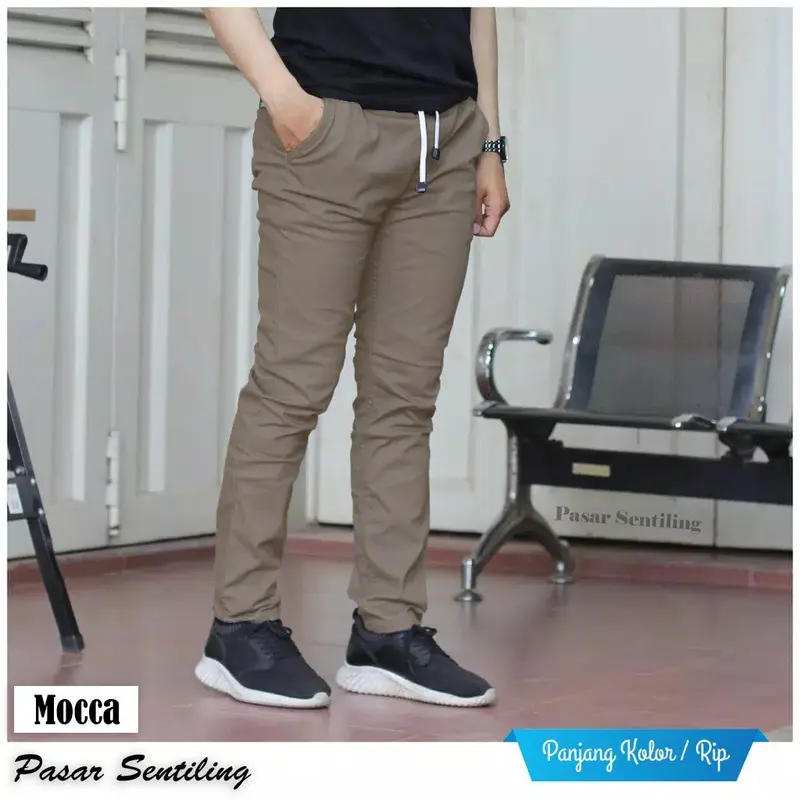 PALING MURAH 100 RIBU DAPAT 3 PCS / CELANA CHINO PANJANG PRIA / CELANA PANJANG PRIA TERBARU / CELANA COWO / CELANA DISTRO PREMIUM Formal Katun Slimfit Dewasa 3