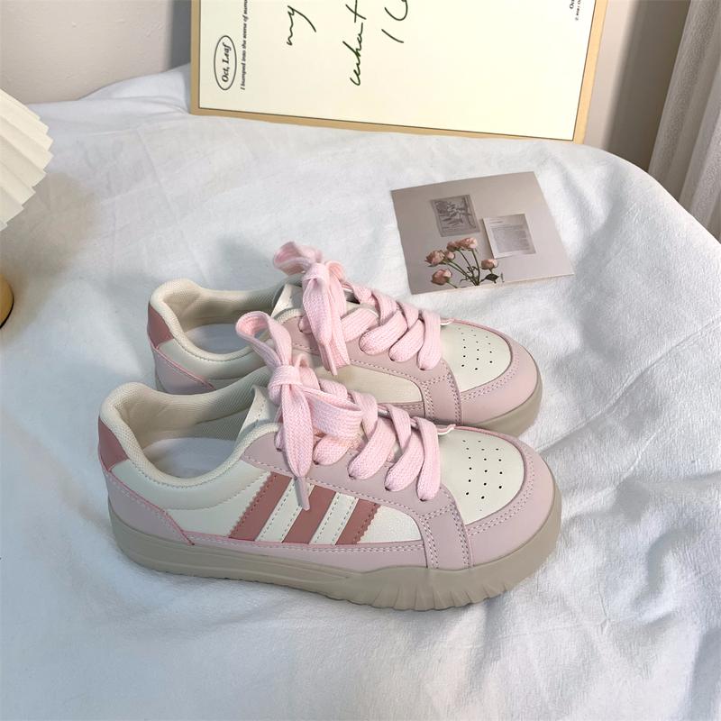 Giày Huấn Luyện Viên Đức, Phong Cách Preppy Sọc, 6817, Thích Hợp Cho Mùa Lò Xo Và Mùa Thu, Hàng Mới Về, Thường Ngày Và Dễ Phối Đồ Thiết Kế Ngọt Ngào, Thích Hợp Cho Học Sinh Nữ, Giày Trượt Ván Độc Đáo Sneaker Shoes 3