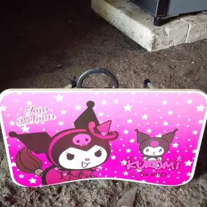 Meja Lipat Laptop Belajar Anak Serbaguna Folding Table Karakter kuromi pink