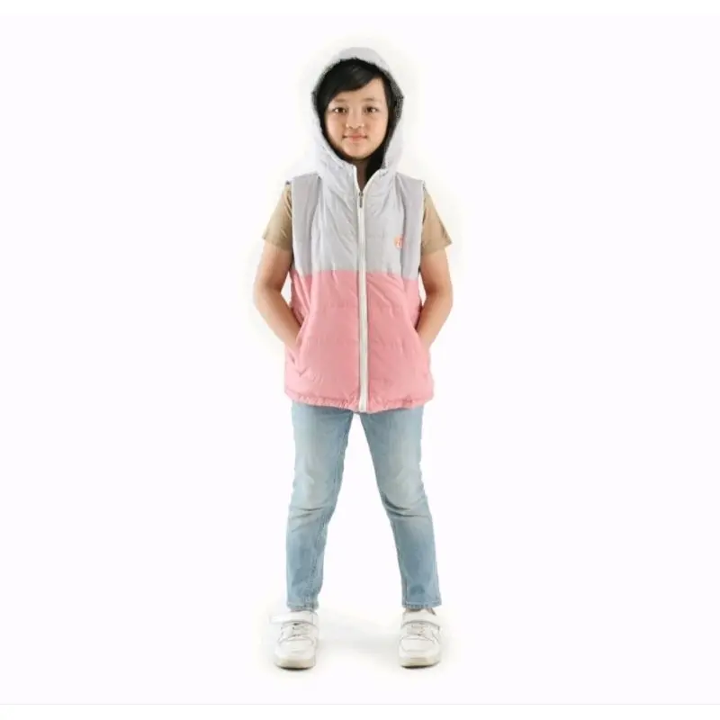 Jaket rompi vest tebal anak hoodie keren unisex untuk umur 2-14 tahun Perempuan Cewek Laki-Laki Anak-Anak 6