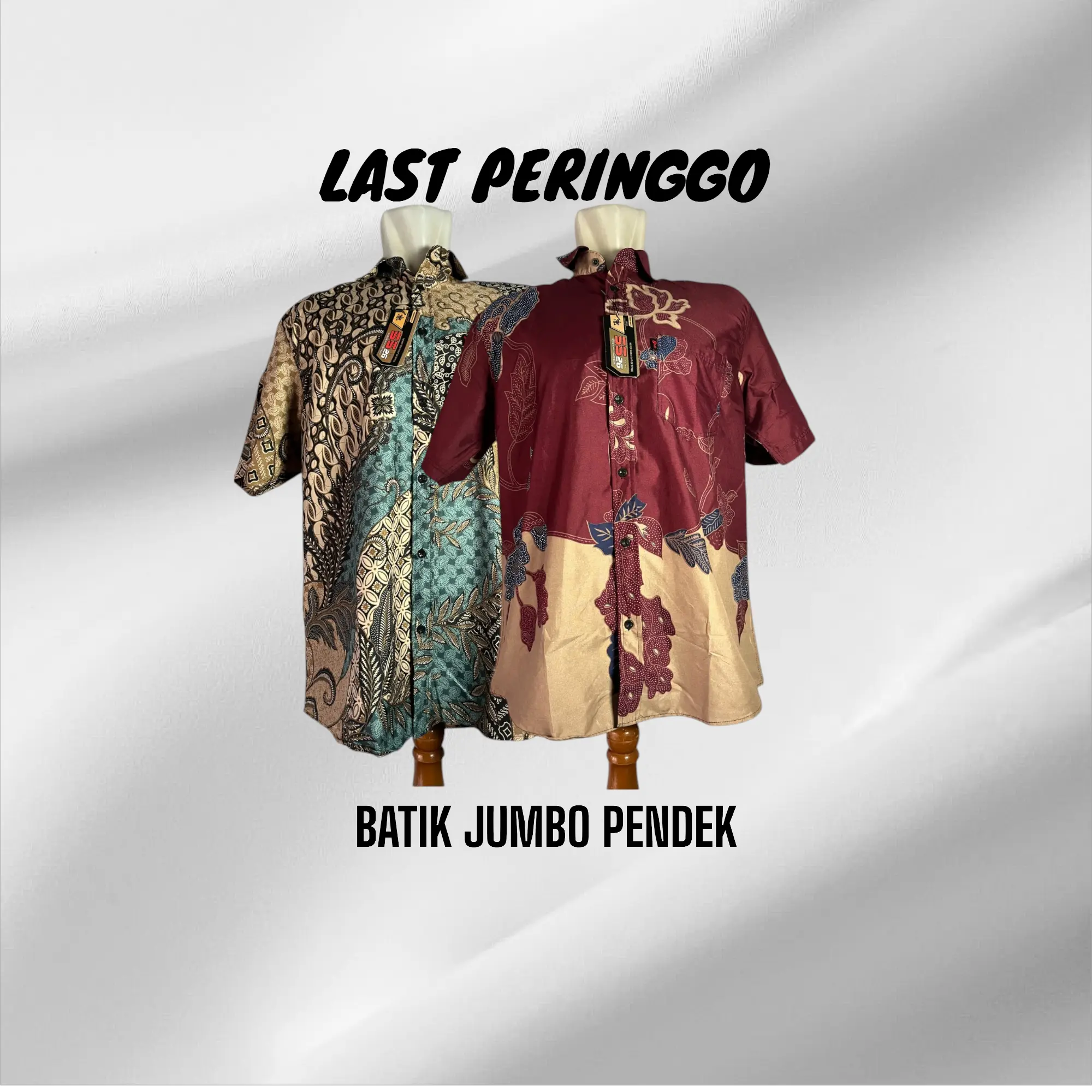 SRI SEDONO batik jumbo lengan Tangan pendek Pria Dewasa Katun Formal Motif Baju Nyaman Pekalongan Standar