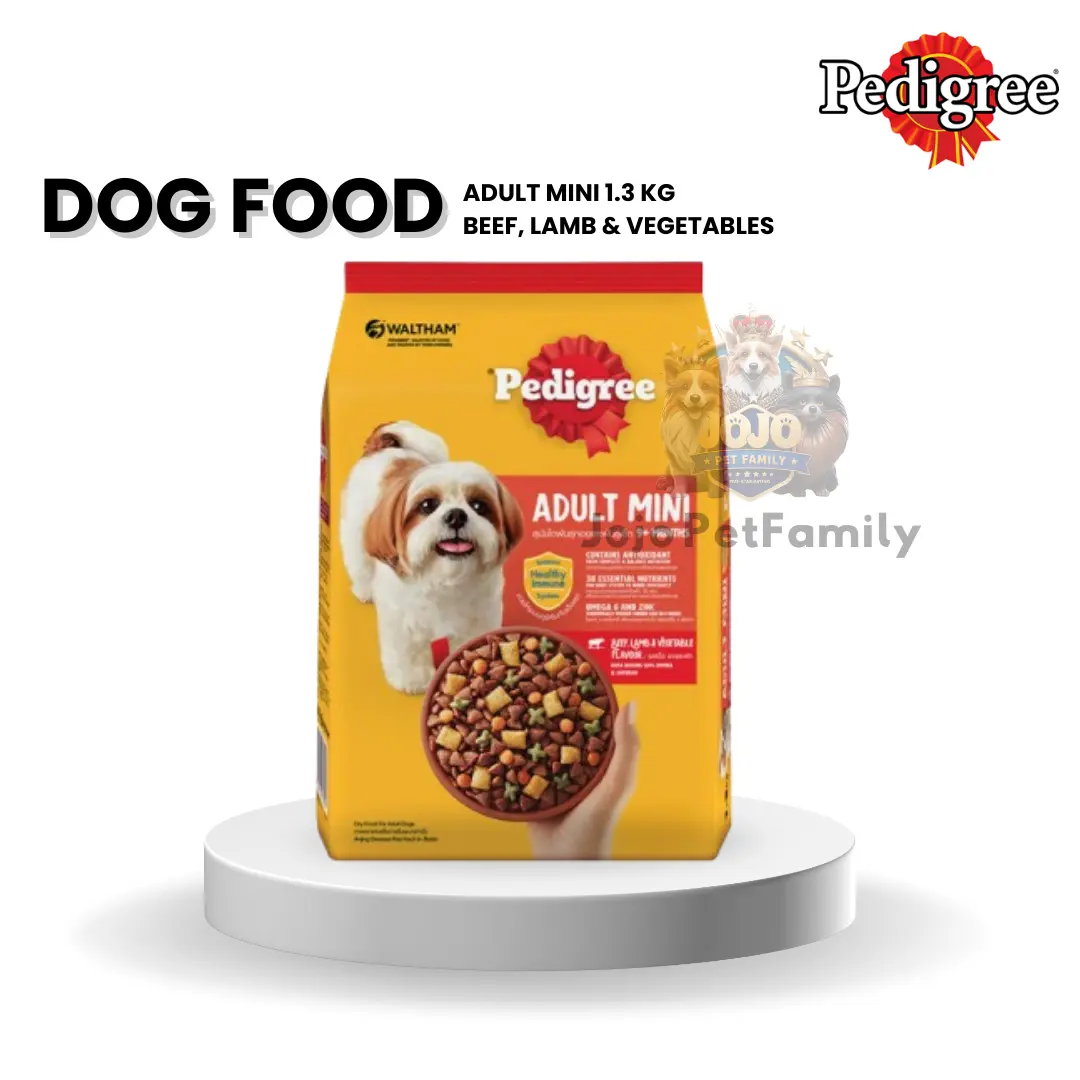 Pedigree Mini Adult 400gr & 1.3kg beef, lamb & vegetable flavour dog food
