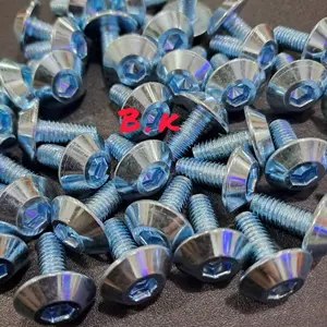 25-50 Pcs Paket Murah Baut Body vixion Putih Kunci L5 M6x14
