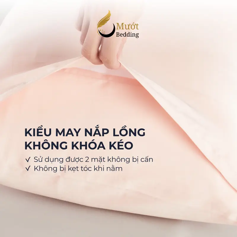 Vỏ gối Lụa Tencel 60s trơn màu 50x70 45x65 40x60 35x50cm Mướt Bedding, áo gối 100% Tencel 60s cao cấp đầy đủ size 2