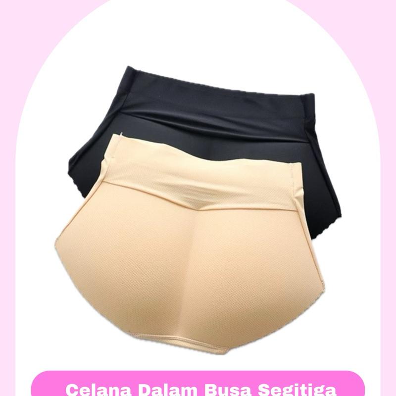 Celana Dalam Busa Segitiga / Celana Dalam Busa Bokong / CD Busa Tebal -+1.6CM Bahan Polyester Nylon 1
