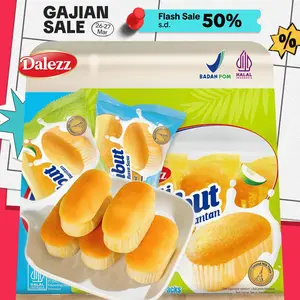 Dalezz Soft Cup Bread Rasa Susu & Santan 20g - Roti Lembut Camilan Anak Sekolah Halal | BPOM