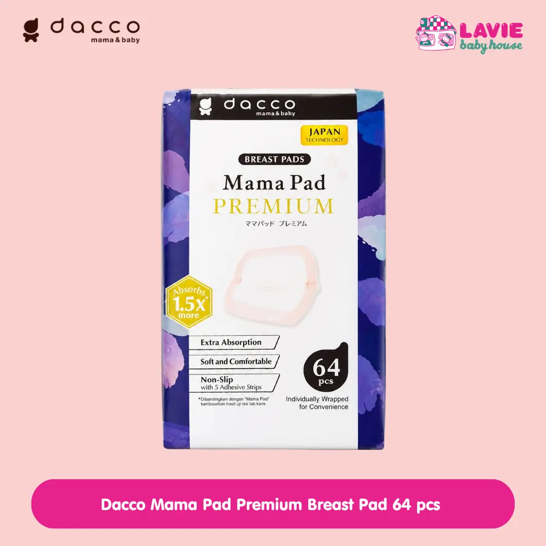 Dacco Mama Pad Premium Breast Pad 64 pcs – Bantalan ASI Ibu Menyusui Daya Serap Tinggi | Lembut & Nyaman - Lavie Baby House