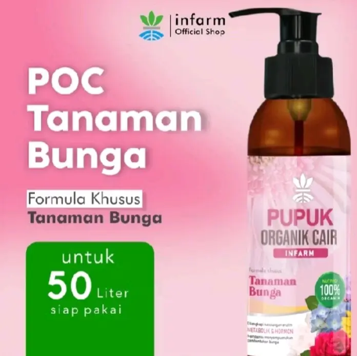Infarn - Pupuk Organik Cair Tanaman Bunga 100 ml POC Kompos Melebarkan Bunga