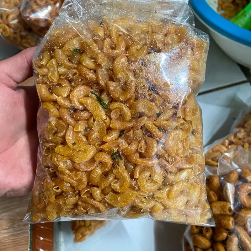 MAKARONI CIKRUH DAUN JERUK ORIGINAL,PEDAS,EXTRA PEDAS NETTO 1/4 kg 1