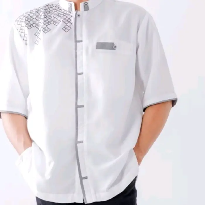 S M L XL  XXL  XXXL  XXXXL  baju kemeja koko dewasa bahan katun poli  premium tebal adem nyaman di pakai Muslim Dewasa 0