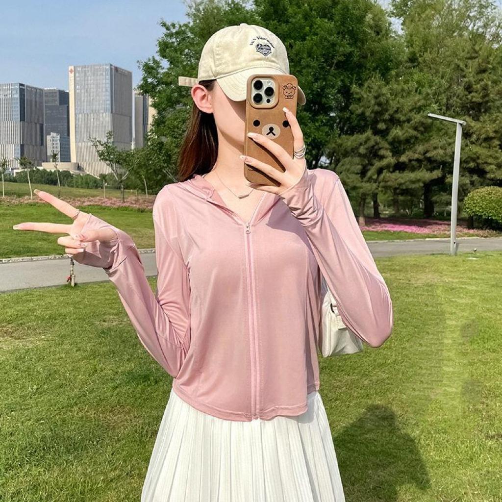 Jaket Anti-UV Ice Silk Ramping, Tipis Adem, Anti UV, Napas Udara untuk Luar Ruangan Musim Panas Jaket Anti-UV Ice Silk Ramping, Tipis Adem, Anti UV, Napas Udara untuk Luar Ruangan Musim Panas