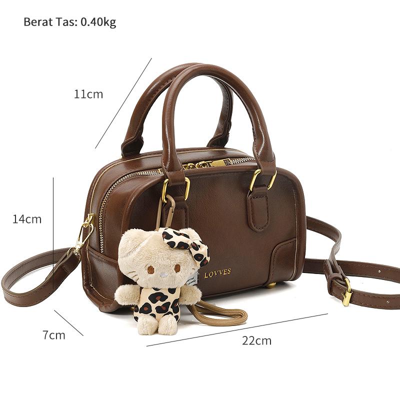 Tas Wanita Bag Elegan Handbag Wanita Selempang Tas bahu wanita, gantungan kunci gratis Tas Wanita Bag Elegan Handbag Wanita Selempang Tas bahu wanita, gantungan kunci gratis