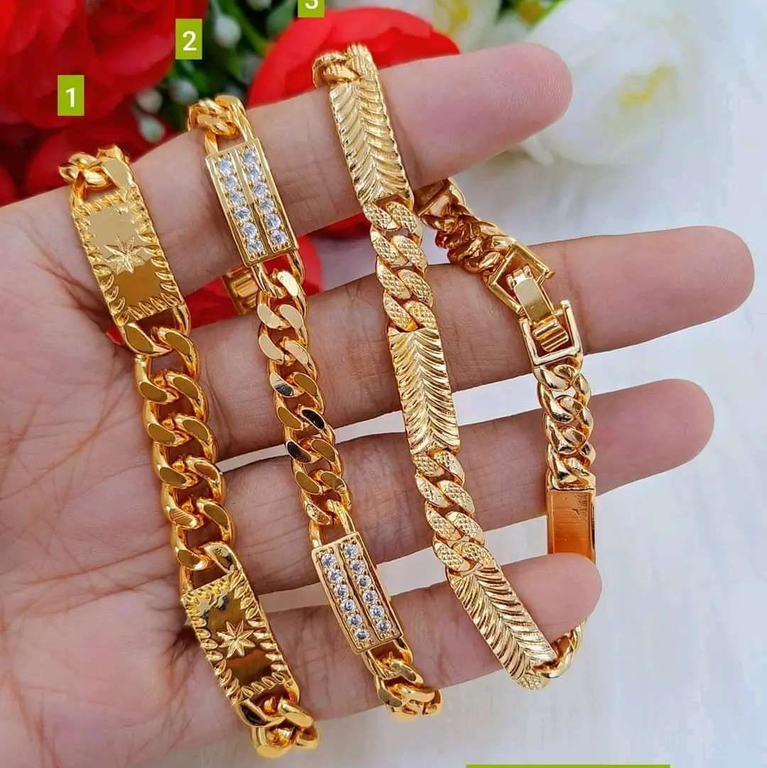 Gelang Rantai Plat Model Simpel Polos