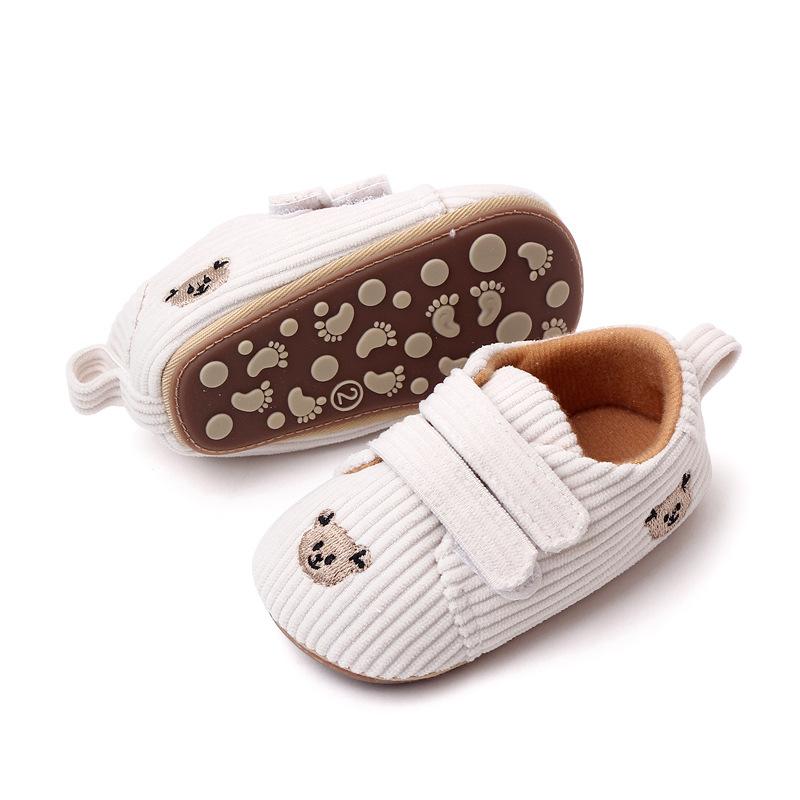 Product Introduction of 2023 Spring Embroidered Baby Bear Shoes with Velcro Stripe Children's Shoes and Walking Shoes 11
