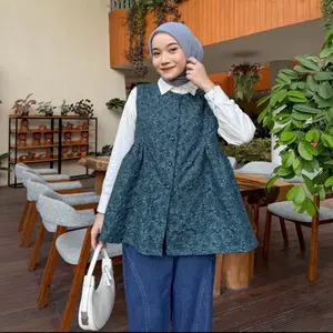Lily Vest Fukuro Jaguard - Atasan Rompi Wanita