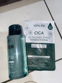 Product Review of 【Hoki Bundle】NPURE Paket Acne Face Toner Cica 150ml + Power Clear Micellar 300ml / Clear Pad 40pads + Power Clear Micellar 300ml / Melembabkan kulit / Mencerahkan / kulit berjerawat/ sensitif / Membersihkan debu polusi Kotoran / Exfoliating Wajah from T**o a**a 0