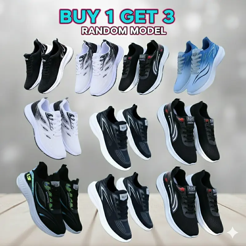 PROMO Buy Get !!!sepatu sneakers sport pria Kasual dan Trendy terbaru Casual Shoes Runni9ng MODEL RANDOM 39