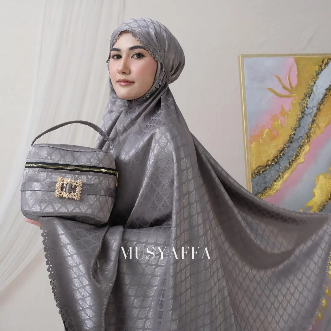 MUSYAFFA - Mukena Dewasa 2in1 Silk Aramani Jaguar Clarissa Series
