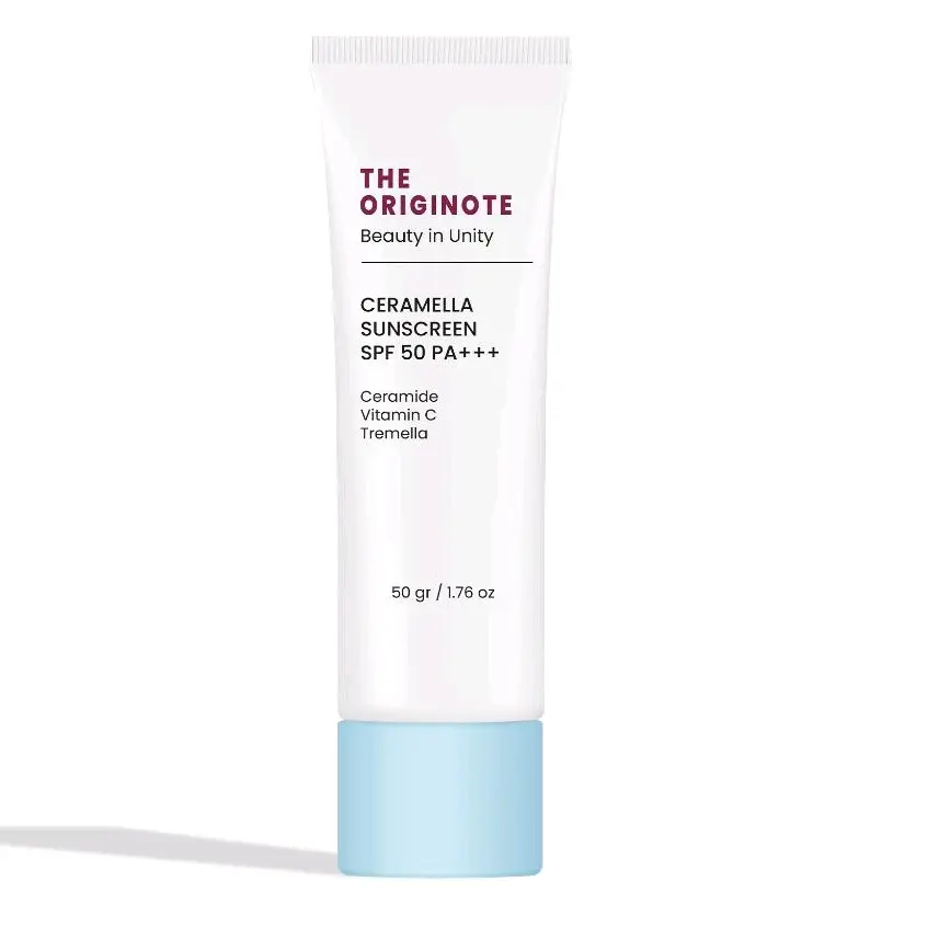 The Originote Ceramella Sunscreen SPF50 PA+++ Serum Sunscreen untuk Skin Barrier Protect Melindungi dari Sinar Matahari with Ceramide Vitamin C