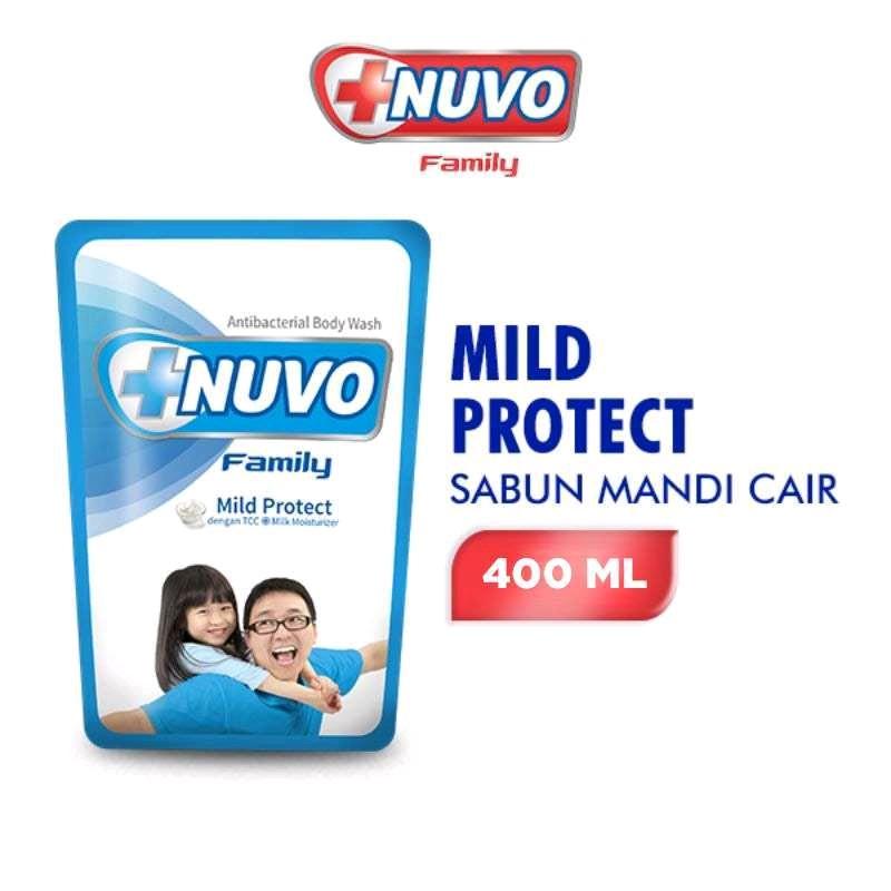 Nuvo sabun mandi cair 400ml protect care Soap Wangi Membersihkan 2
