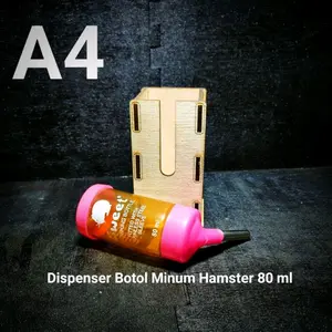 A4 Dispenser botol minum hamster (hanya wadah tanpa botol)