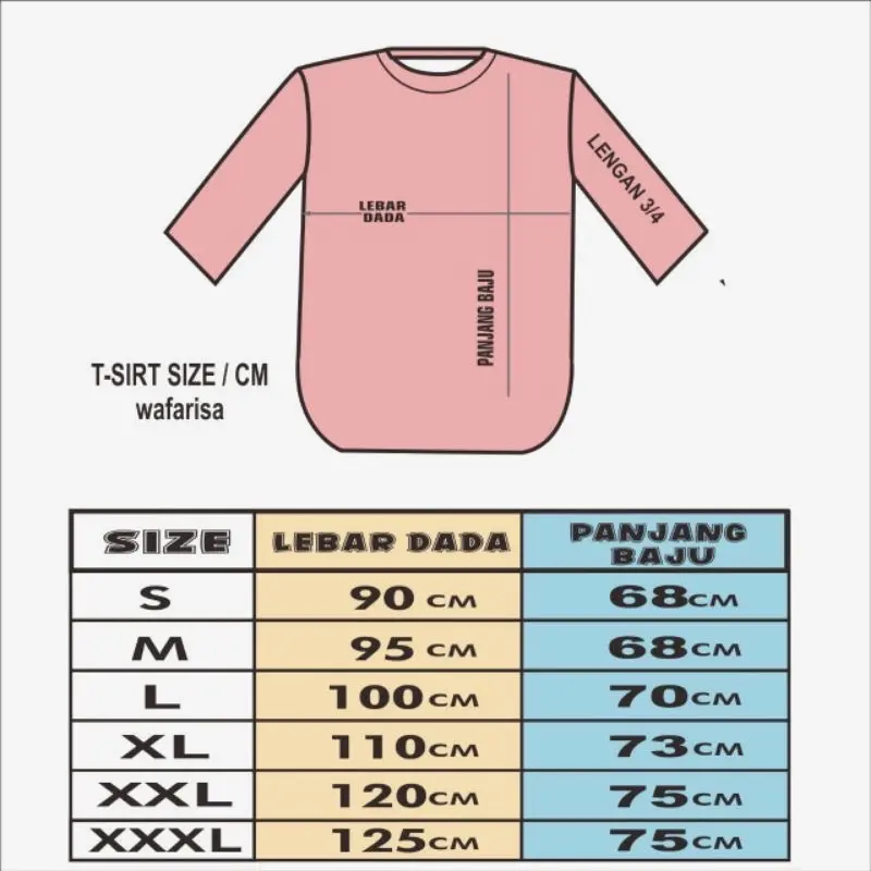 Baju kaos lengan 3/4. Bahan adem halus  Katun combed Sablon Tebal Standar Distro 4