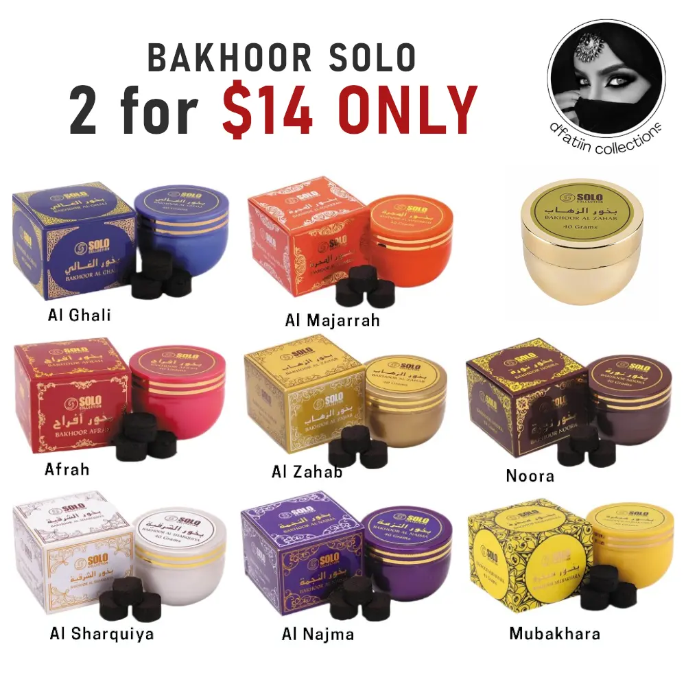 Bakhoor Solo 10 Scents - Arabian Bukhoor/Home Fragrance (agarwood) *READ DESCRIPTION* - Aroma Incense Scented Perfume Freshener bakhoor burner