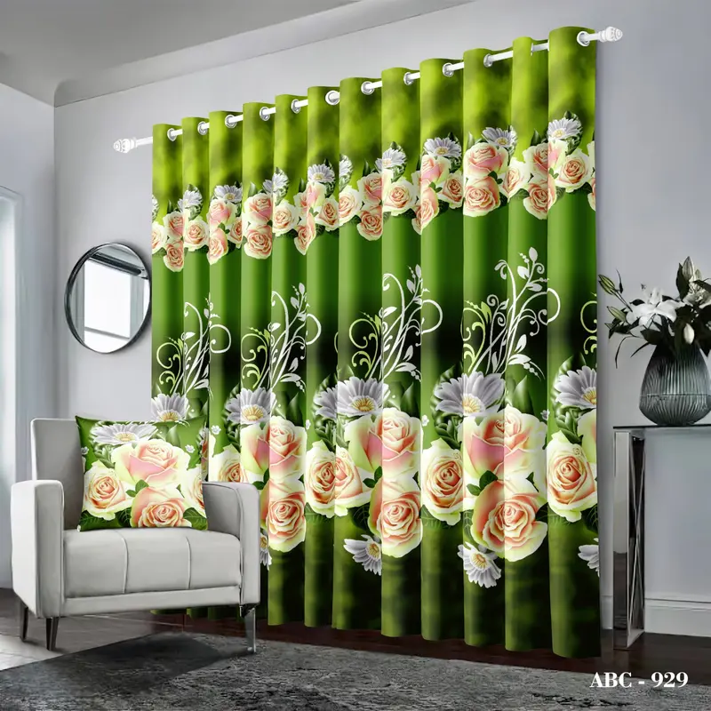 Gorden Smokring 12 Hordeng Pintu Dan Jendela Tirai Minimalis Per Pcs - Curtain 3