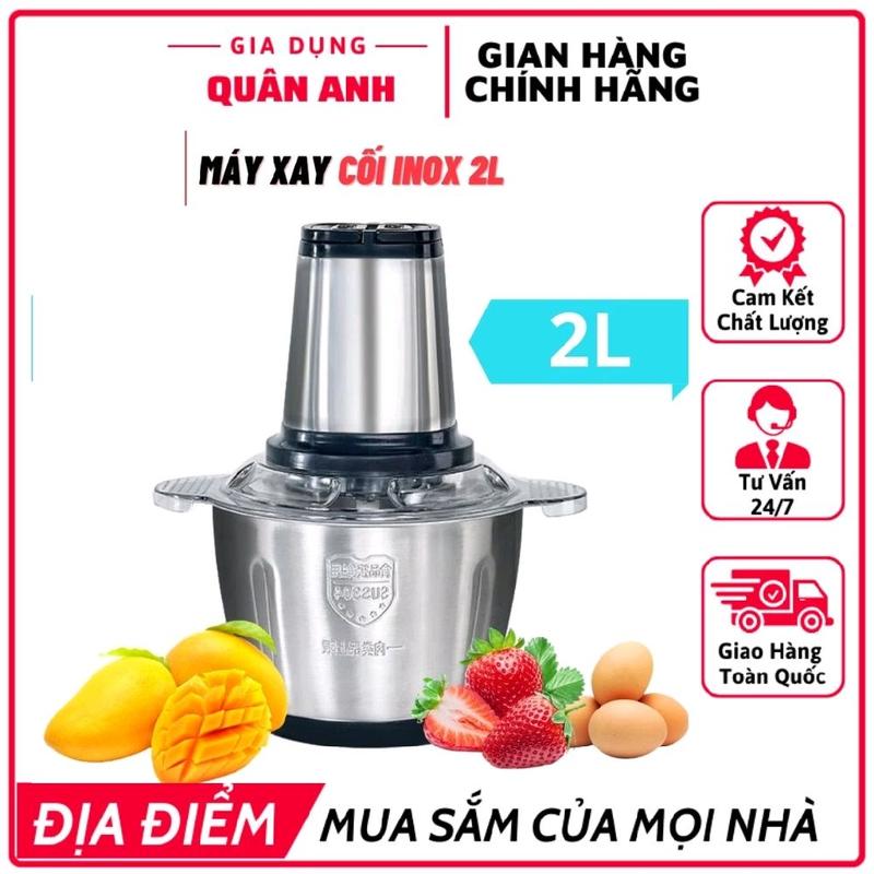 [BẢO HÀNH 1 NĂM ] Máy Xay Thịt, Máy Xay Đa Năng, Công Suất 250W, Cối Inox304, 4 Lưỡi Dao Sắc Bén