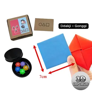 [3D Emporium] Mainan SGame 2 Lengkap – Gonggi Ult Mini,Gong Gi, Ddakji, Jaegi, Lempar Batu,