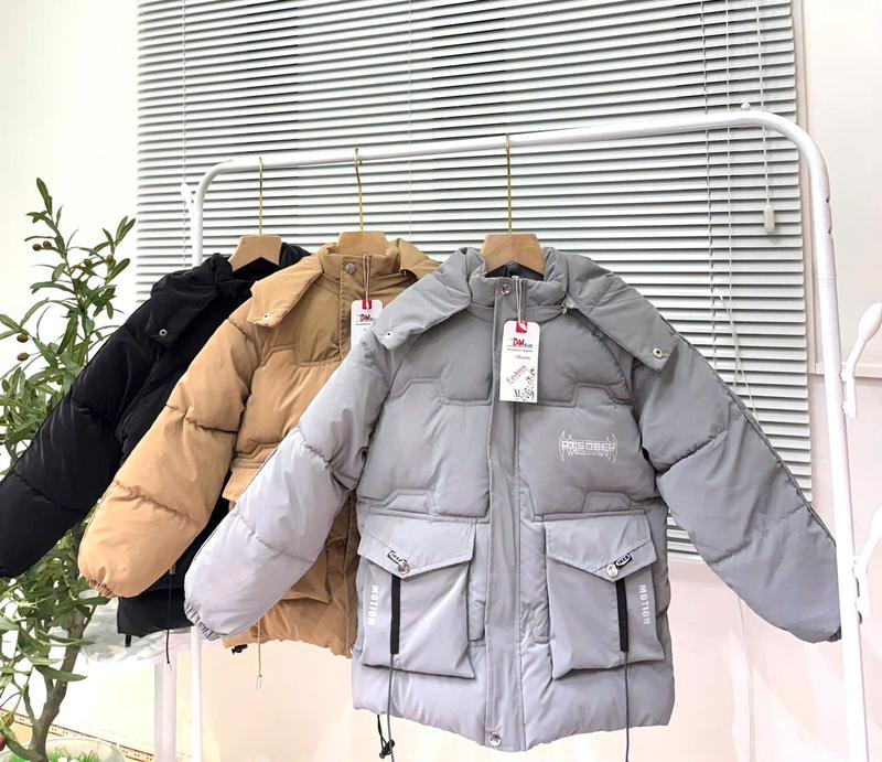 Áo Khoác Phao Nhung Lì 3 Lớp Trần Bông Lót Nỉ Cho bé Trai Từ [ 12-45kg ], Thiết Kế Túi Hộp 2 Bên, MẪU MỚI 2025