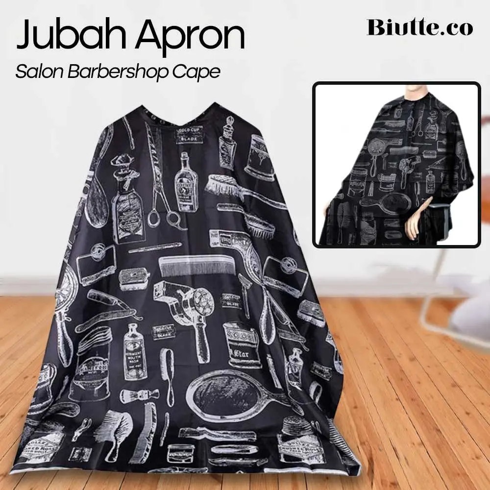 JUBAH APRON PANGKAS RAMBUT SALON BARBERSHOP CAPE - WB01