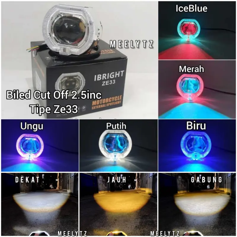 IBRIGHT ZE 33 - Projie Biled Cut Off mini 2.5inc Original Ibright Jamin terang ZE33 0