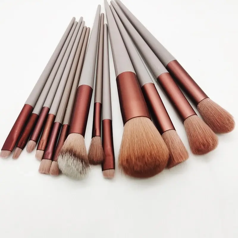 Kuas Make Up Set isi 13 Pcs FREE POUCH Kuas Make Up Brush 13 pcs Make Up Brush Mini Travel 0