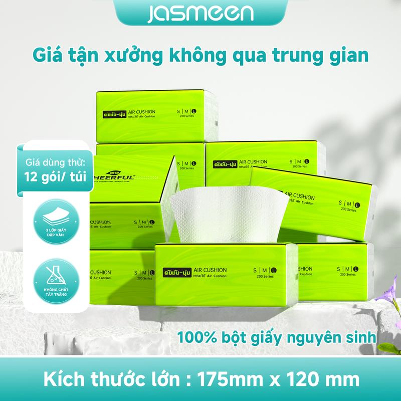 24 Gói Khăn Giấy Rút 3 Lớp 4800 Tờ, 200 Tờ/Gói - Khăn Giấy Đa Năng, Khăn Giấy Gia Đình, Giấy Ăn Cao Cấp, Khăn Rút Để Bàn, Khăn Lau Gia Dụng, Bột Gỗ Nguyên Sinh, Mềm Mịn Siêu Dày, Dùng Khô Hoặc Ướt, Ít Bụi, Không Tẩy Trắng, Không Gây Kích Ứng Da