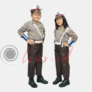 Baju Seragam Profesi Anak Anak Polisi & Polwan Polantas Fashion