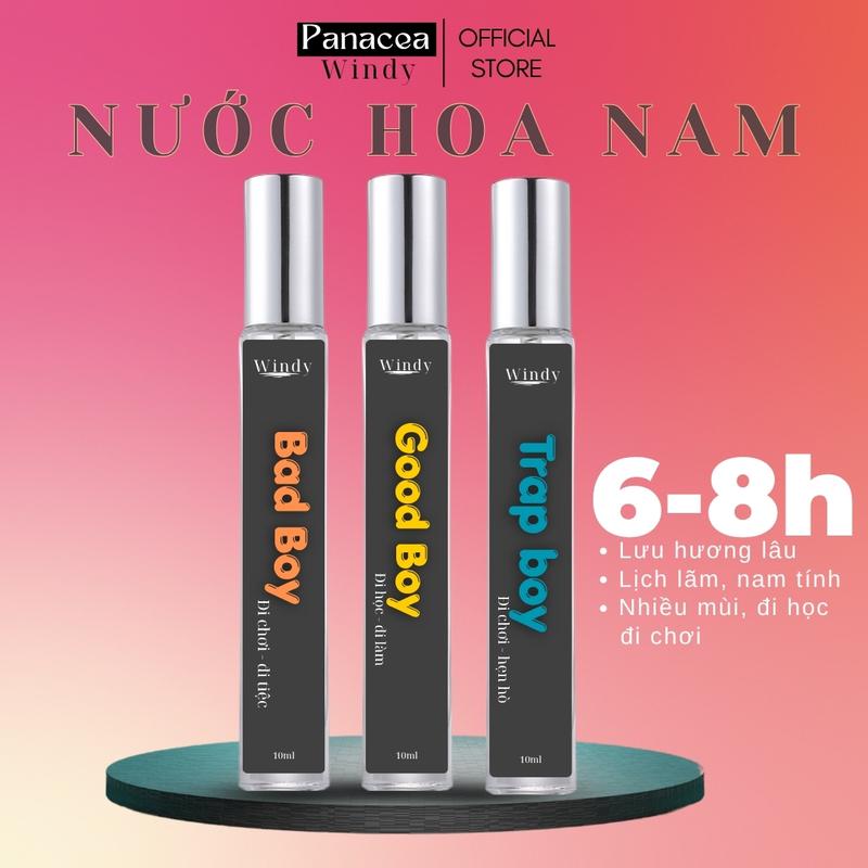 Combo 3 chai nước hoa Nam Windy 10ml Lưu hương 6 - 8h Nam tính Lịch Lãm đi học đi chơi
